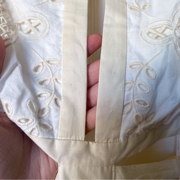 Zimmermann Dress Aliane Cutout Broderie Anglaise Lace Cotton Mini Ivory 2 NWT - Picture 4 of 13